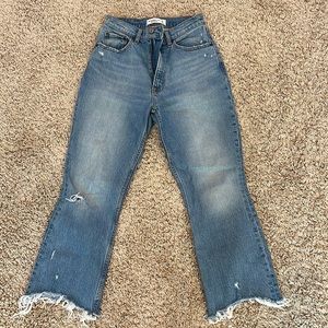 Abercrombie & Fitch The Kick Flare Ultra High Rise Curve Love Size 25 Jeans